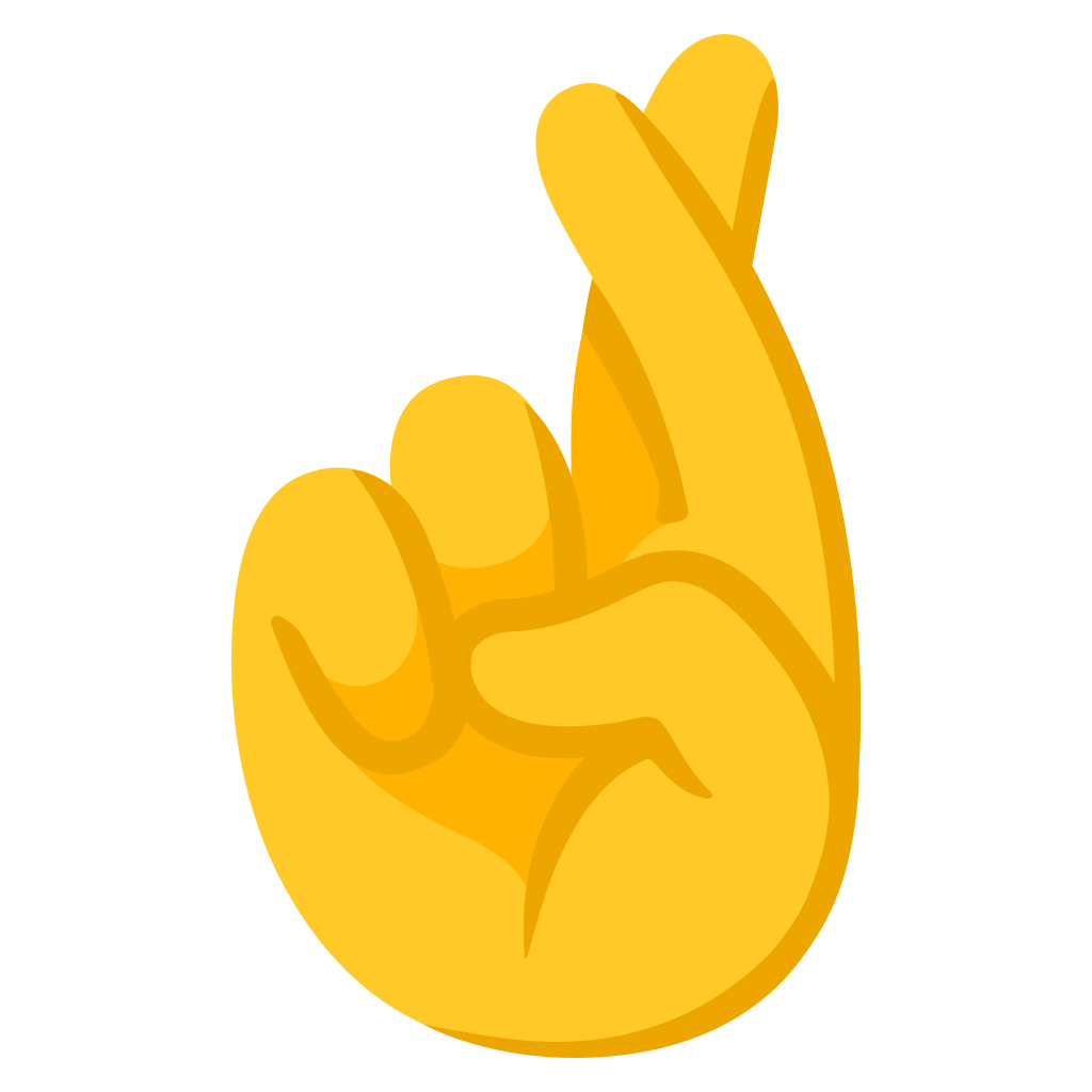 Ð crossed fingers emoji luck emoji