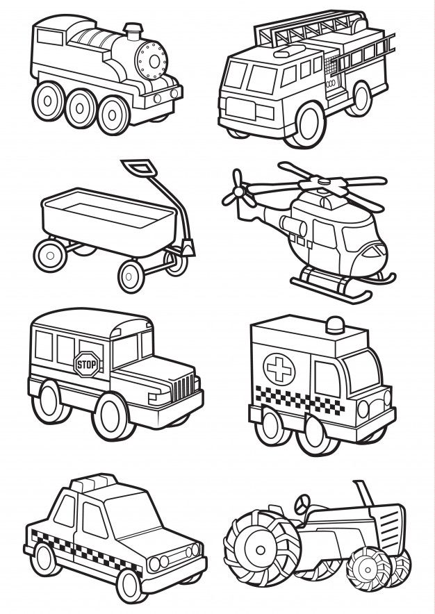Premium vector cute vehicle transportation frog coloring pages coloring books coloring book pages