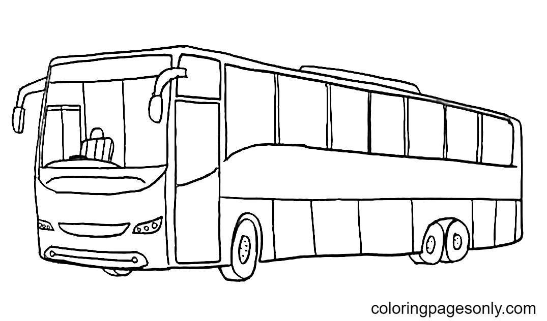 School bus coloring pages