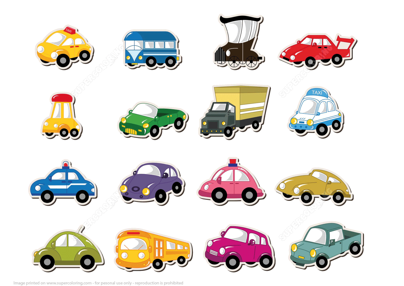 Printable transport stickers free printable papercraft templates