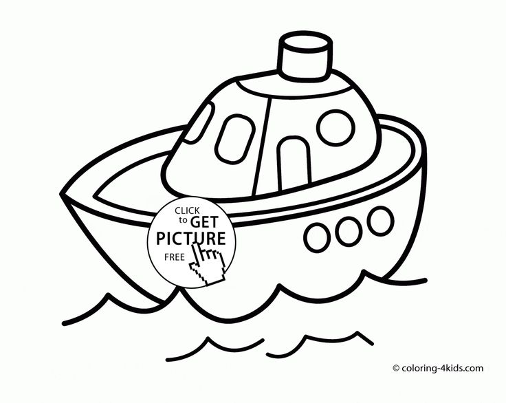 Cute small ship coloring page for preschoolers transportation coloring pages printables free