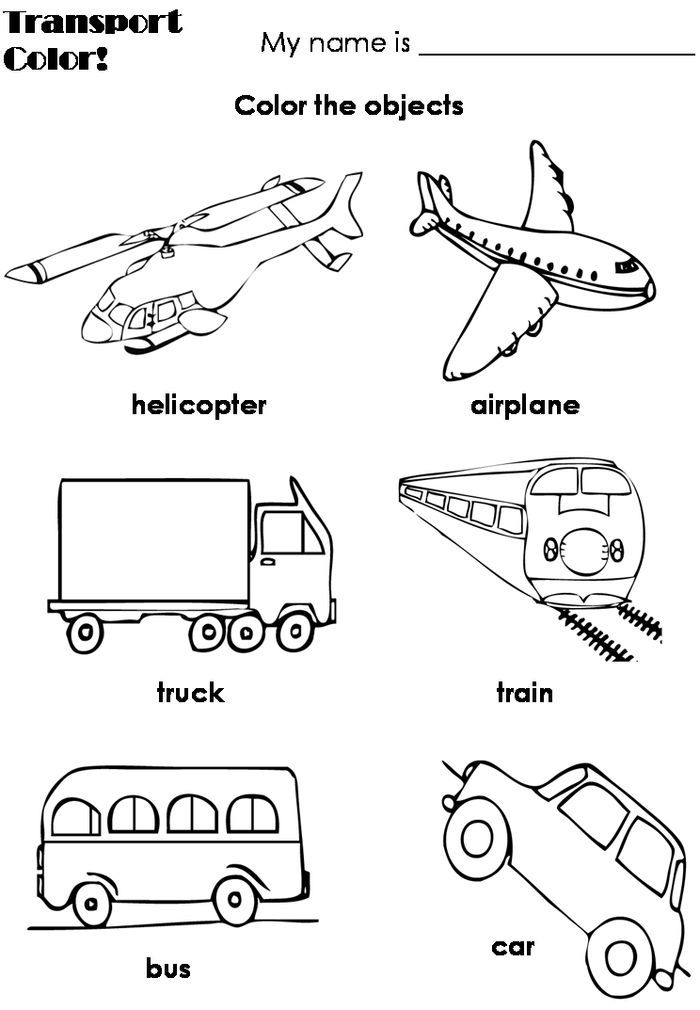 Lets us learn with these transportation coloring pages pdf