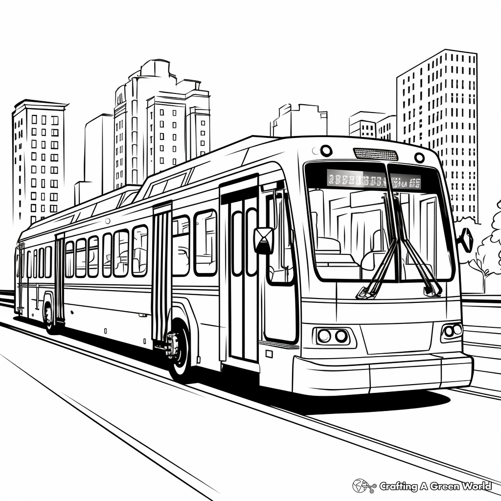 Bus coloring pages