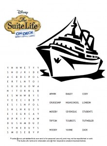 Suite life on deck printable word search â printables for kids â free word search puzzles coloring pages and other activities