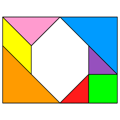 Tangram inplete rectangle