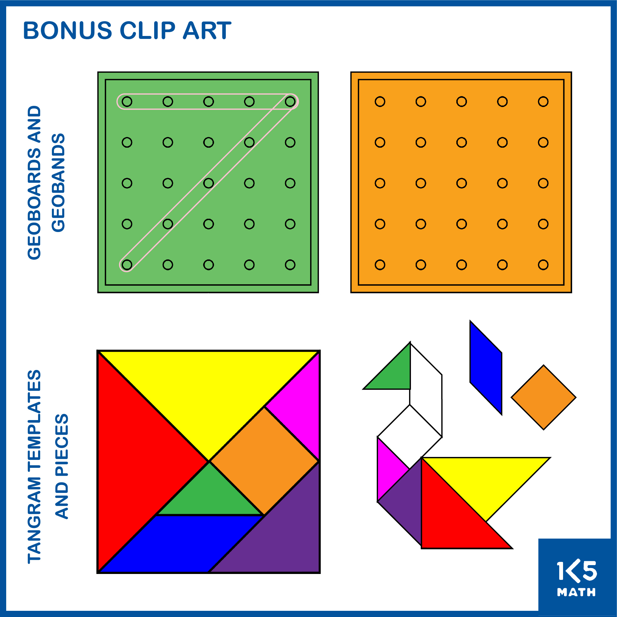 Pattern blocks clip art