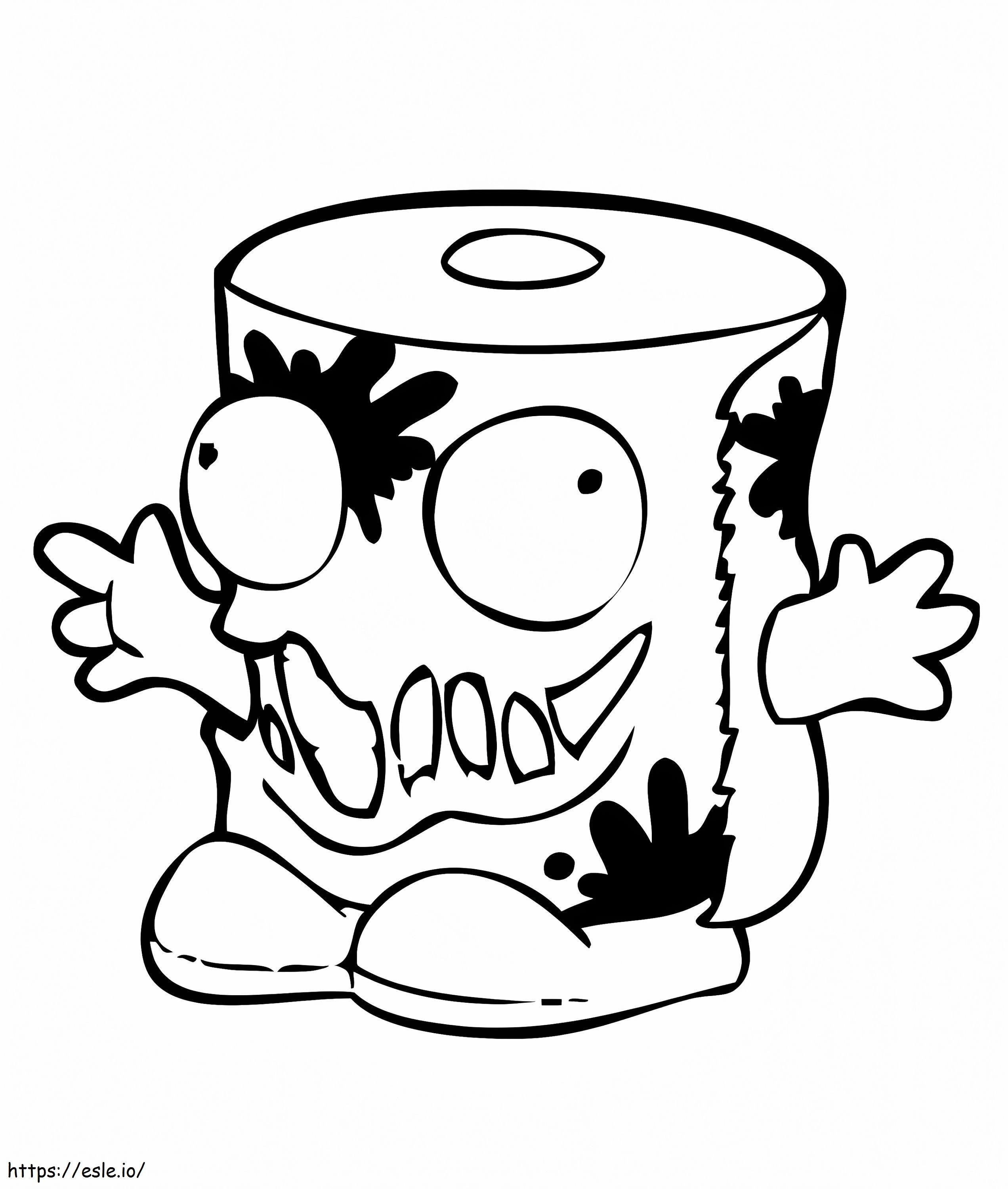 Free trash pack coloring page