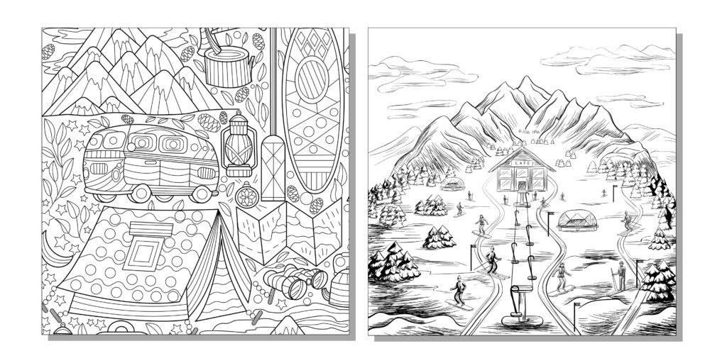 Types of adult coloring pages a world of relaxation