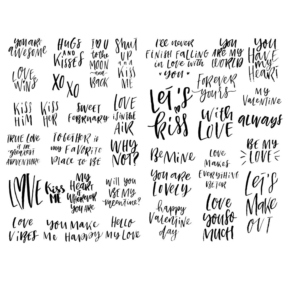 Seasonstorm funny love words precut waterproof decoration autocollant stationery scrapbooking planner sticker cute travel toy paper stickers office products