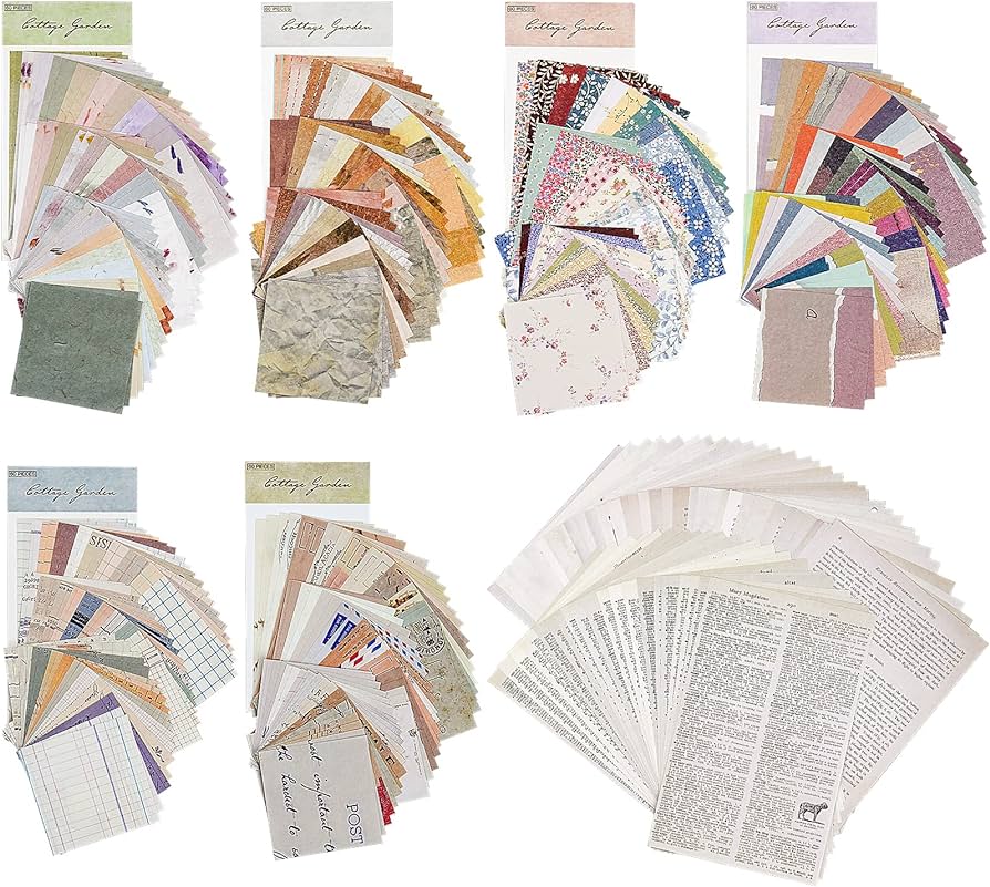 Irenxiao sheets scrapbooking paper diary stickers scrapbook stickers scrapbooking accessories with many patterns diy vintage photo album stickers for album drawing travel diary home kitchen