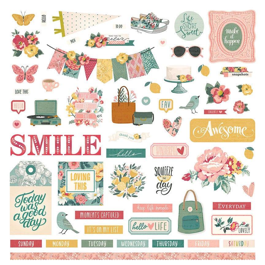 Photo play paper i hello lovely scrapbook stickers â scrapbook supply panies