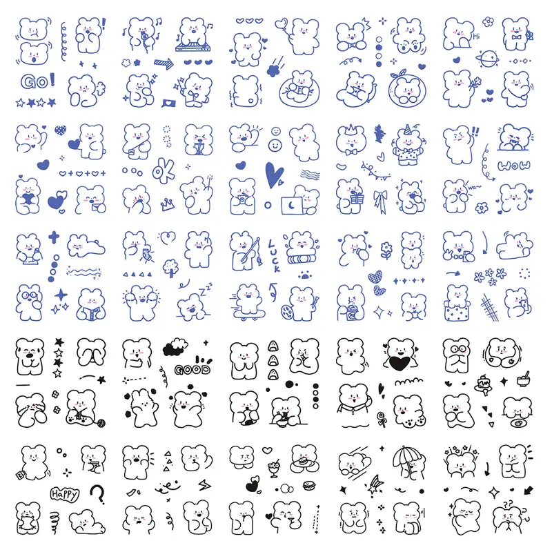 Adorable animal stickers perfect for notebooks scrapbooks