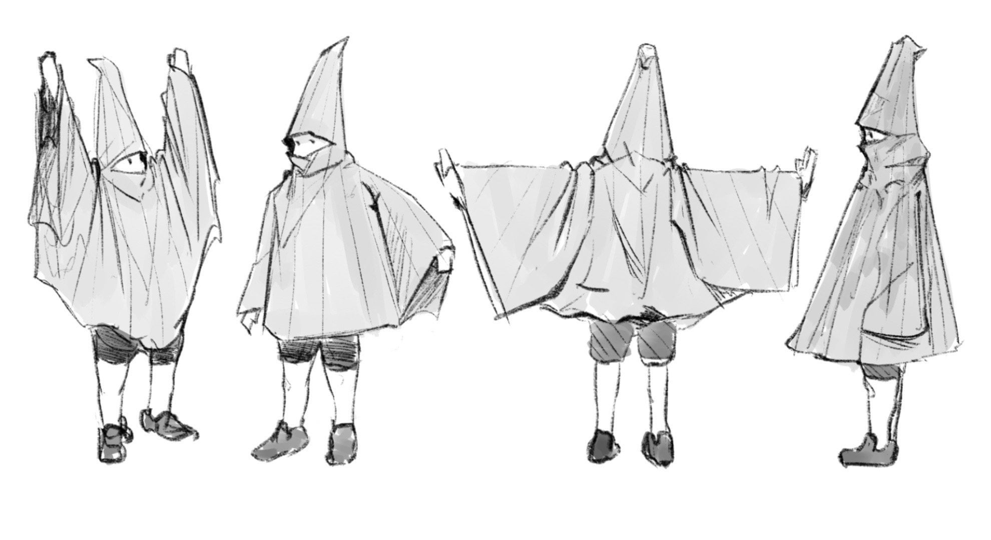 Concept art of a travel cloak rconceptart