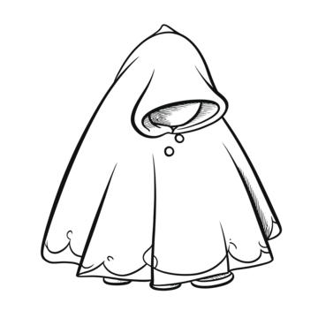 Cute cartoon cloak and cloak coloring pages outline sketch drawing vector car drawing cartoon drawing wing drawing png and vector with transparent background for free download