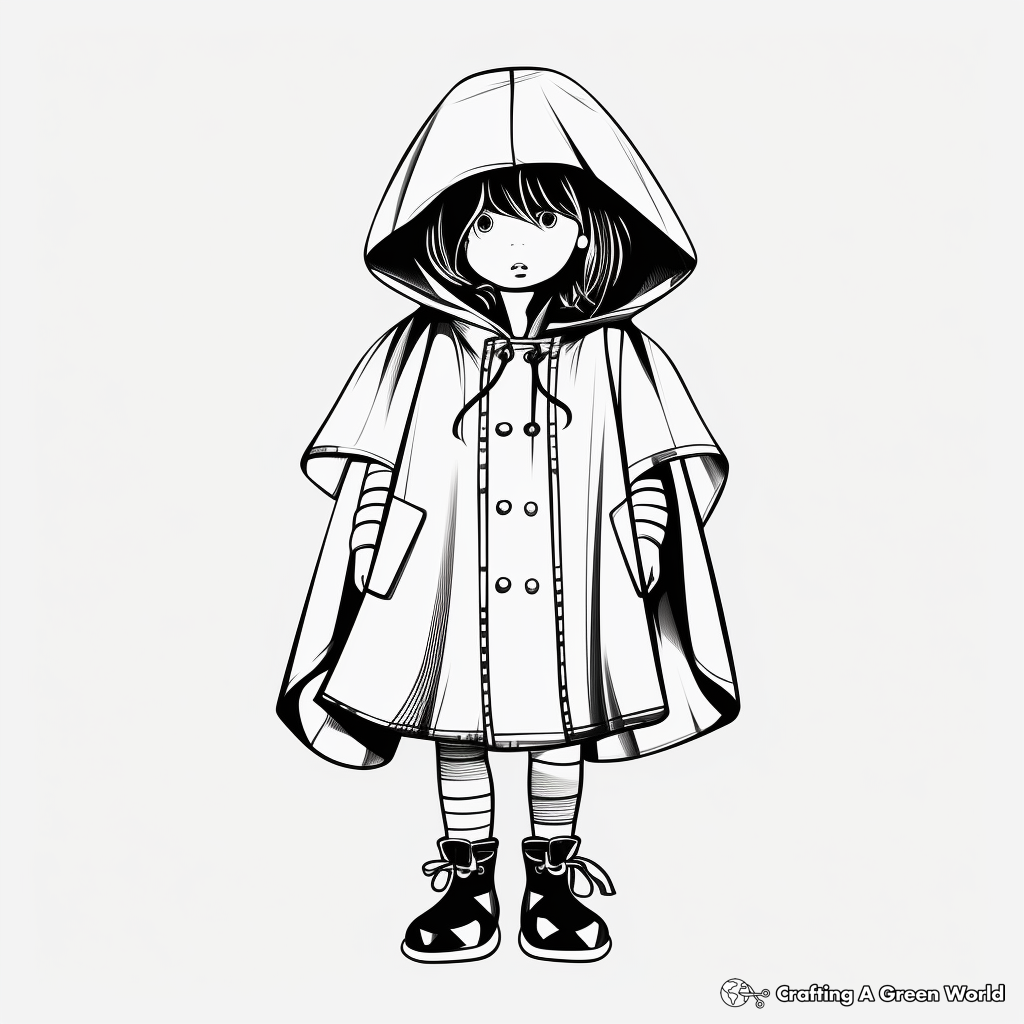 Raincoat coloring pages