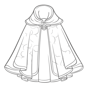 Cute cartoon cloak and cloak coloring pages outline sketch drawing vector car drawing cartoon drawing wing drawing png and vector with transparent background for free download