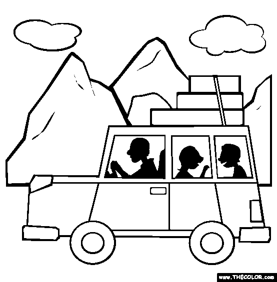 Road trip coloring page free road trip online co online coloring pag free coloring pag travel drawing