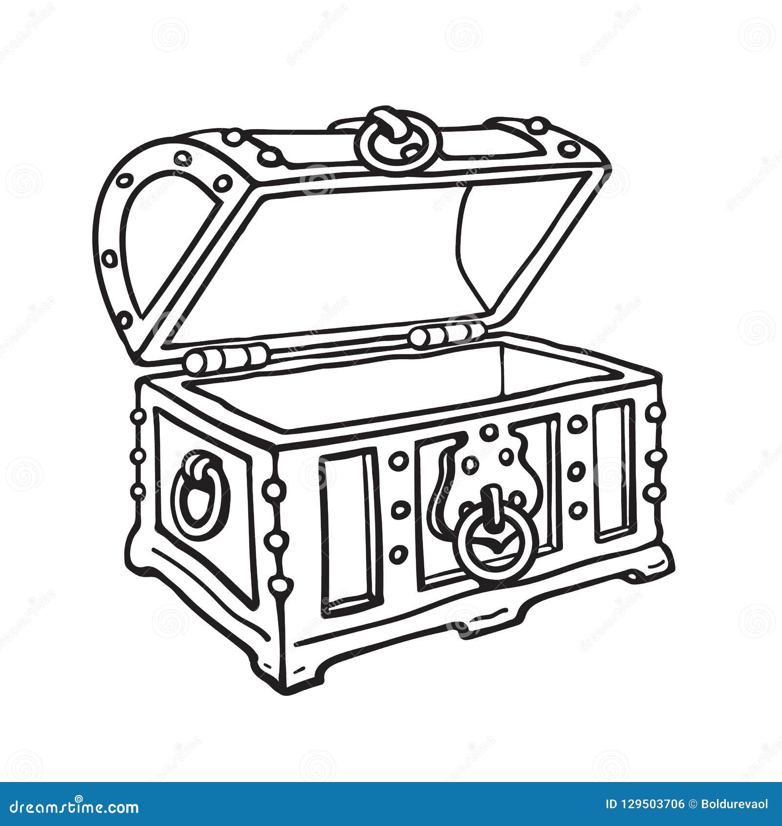 Black white treasure chest stock illustrations â black white treasure chest stock illustrations vectors clipart