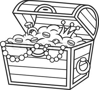 X cartoon treasure chest vector clip art illustration with simple desenhos para imprimir desenhos pintura faãa vocãª mesmo