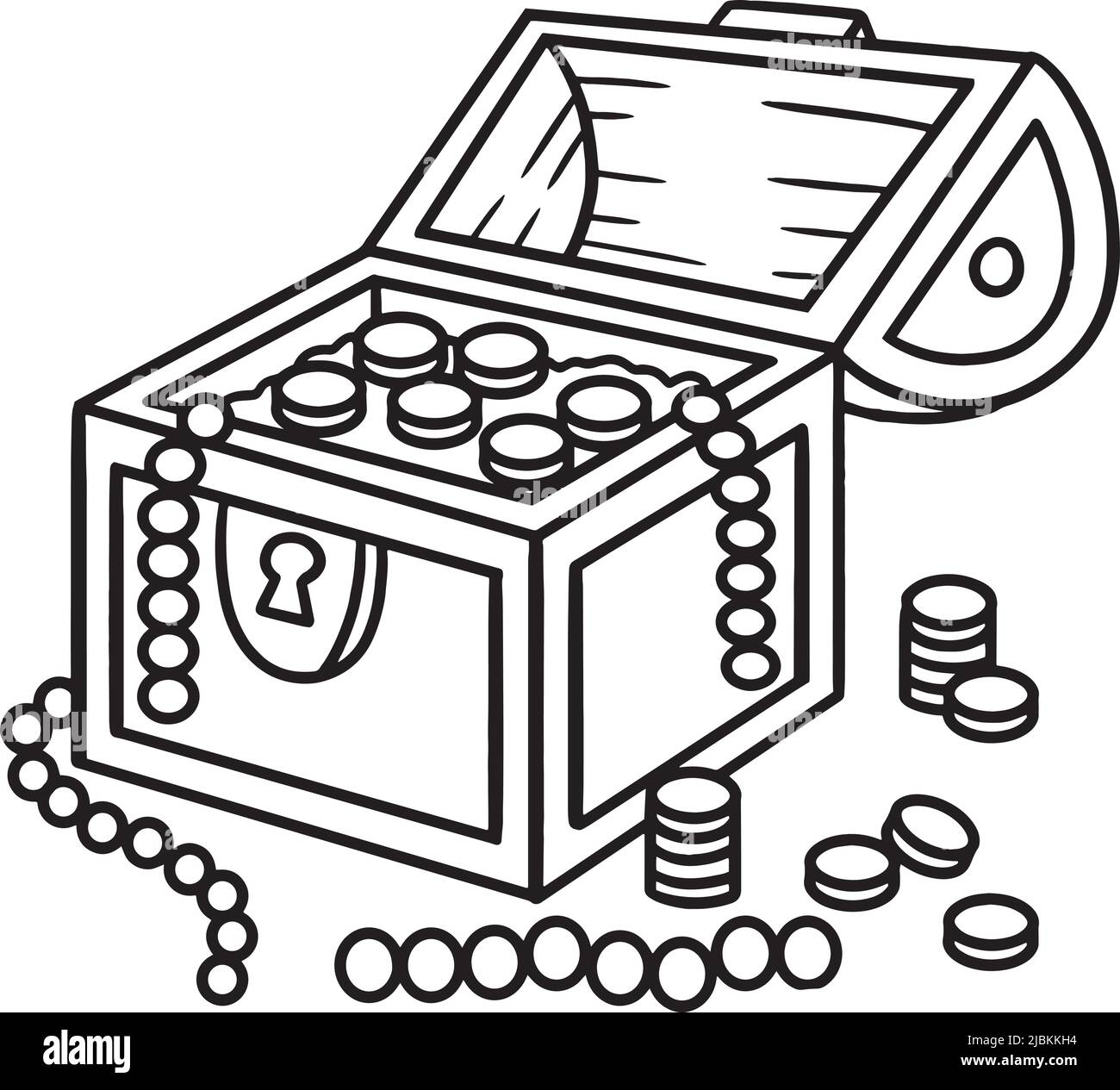 Treasure box black and white stock photos images