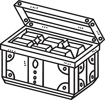 Treasure chest coloring book png transparent images free download vector files
