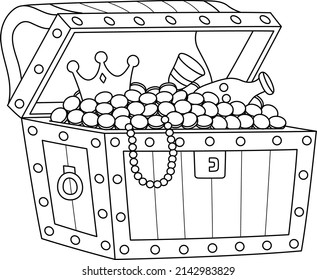 Treasure chest coloring page images stock photos d objects vectors