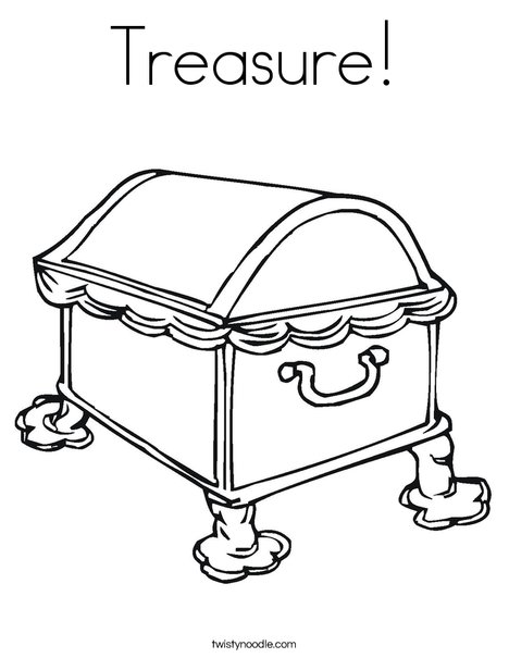 Treasure coloring page