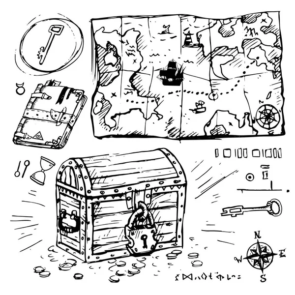 Treasure map vector images