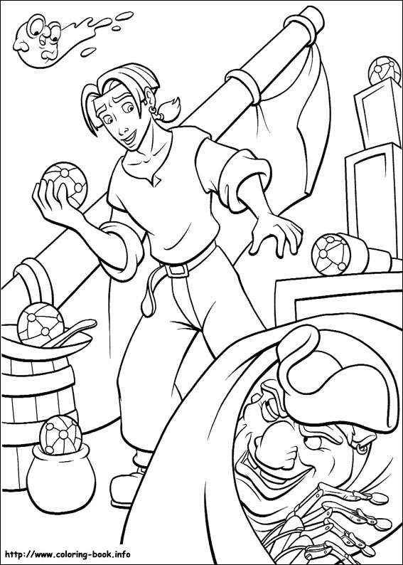Treasure planet coloring picture