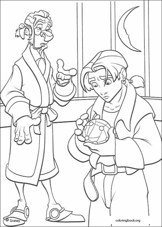 Treasure planet coloring page