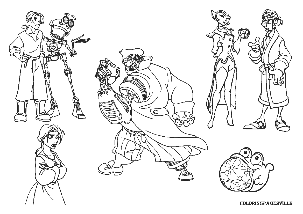 Treasure planet coloring pages