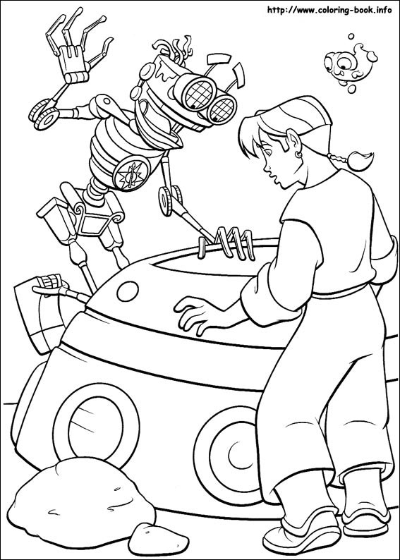 Treasure planet coloring picture
