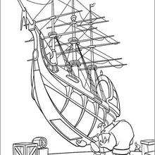 Treasure planet ship coloring pages