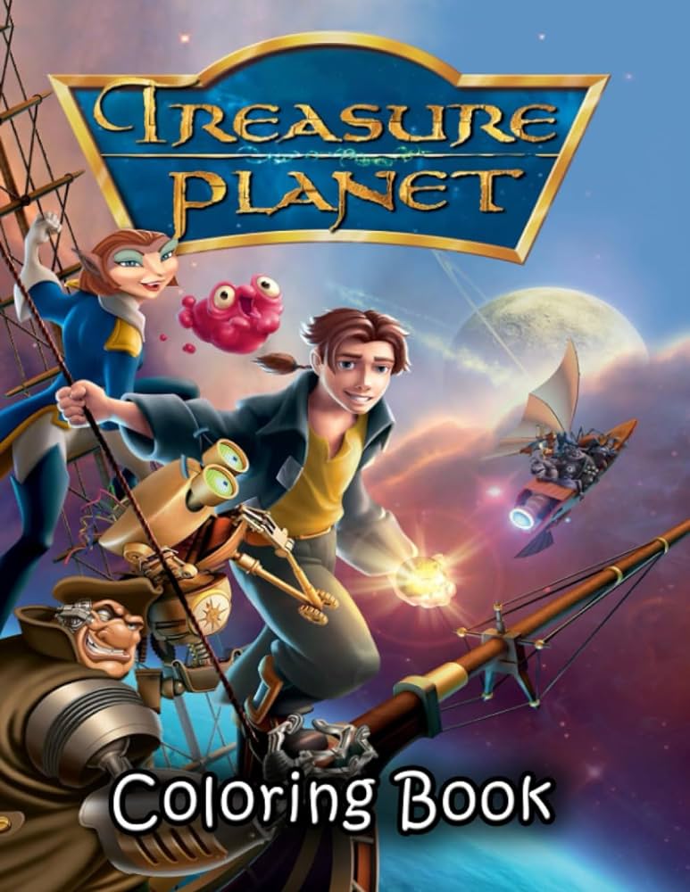 Treasure planet coloring book coloring book with good layout and initiating for kids a great bination of entertainment and relaxation richard shanley books