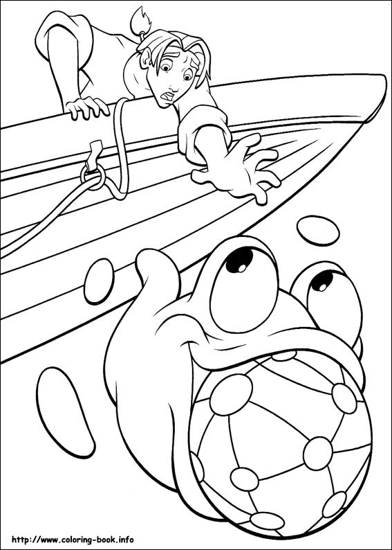 Treasure planet coloring picture