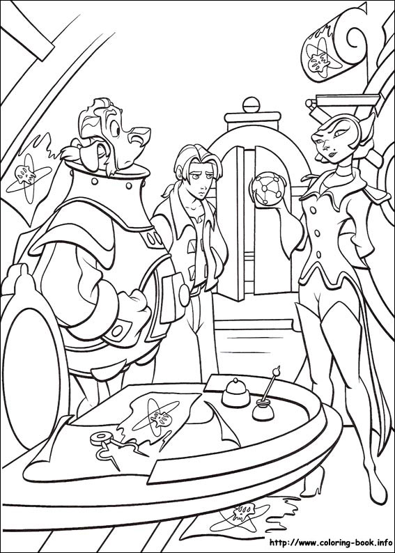 Treasure planet coloring picture