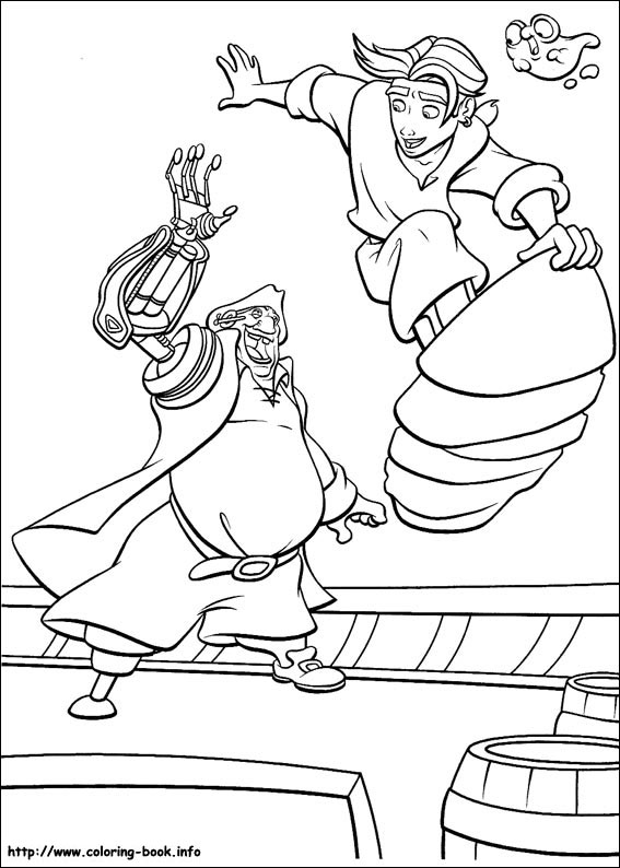 Treasure planet coloring picture