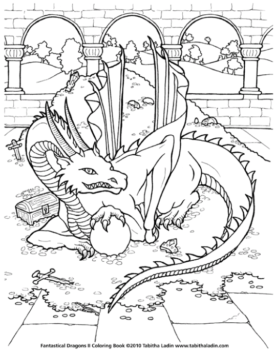 Dragons coloring pages