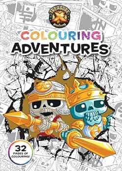 Treasure x colouring adventures moose books