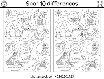 Black white find differences game children stock vector royalty free