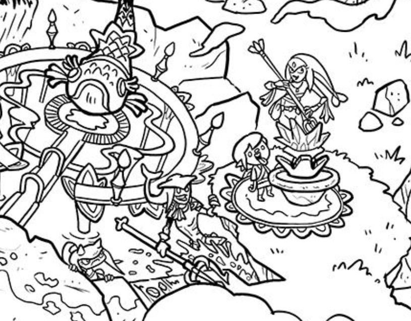 Totk i made a giant drawing of tokt ill add colours later rzelda