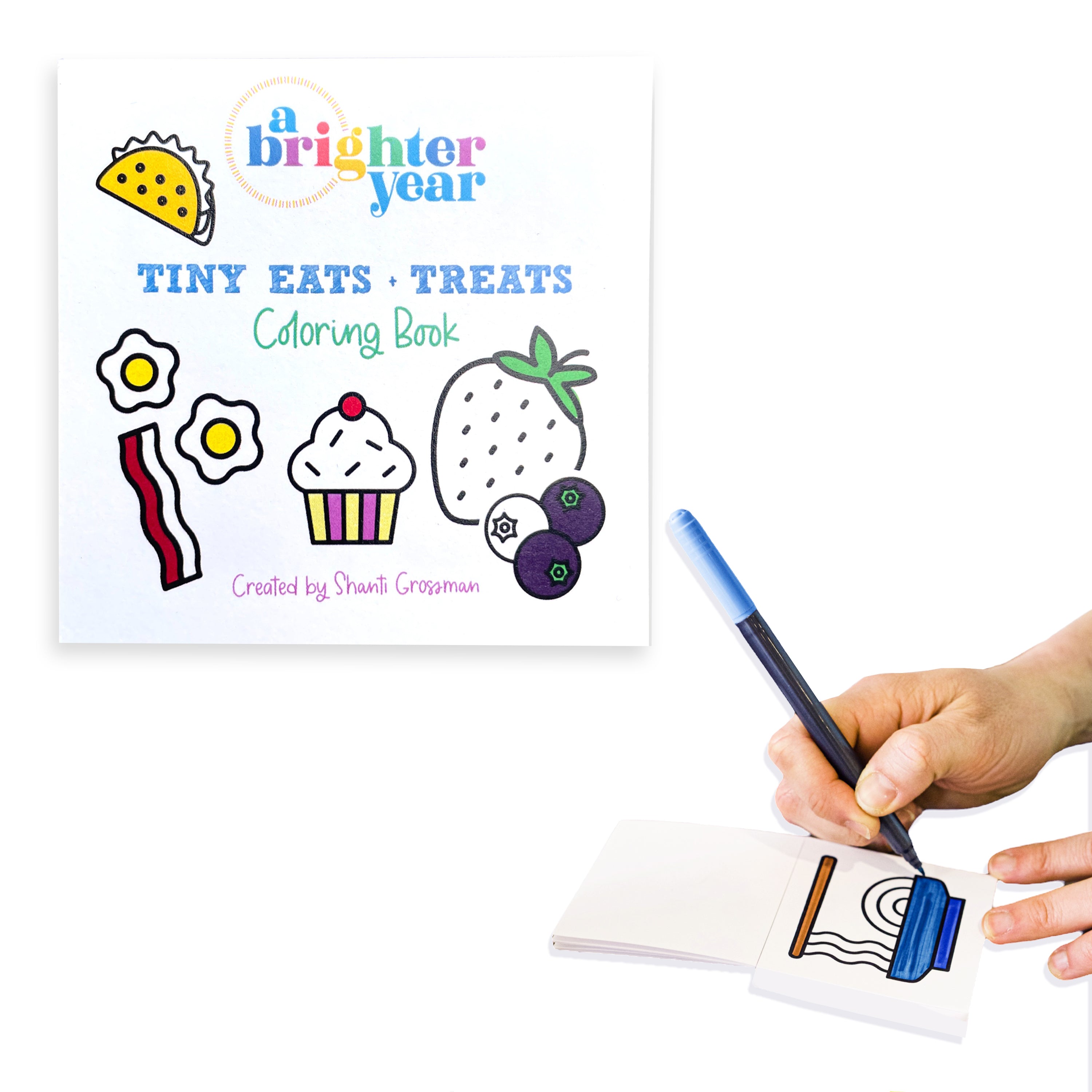 Tiny eats treats coloring book â a brighter year