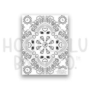 Treats coloring sheet â honolulu baby pany