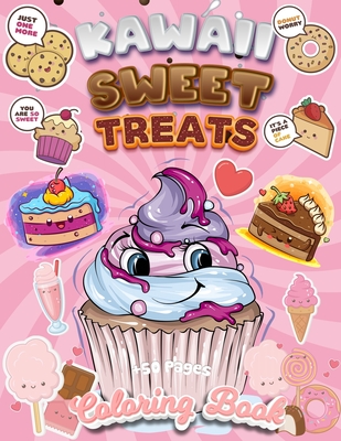 Kawaii sweet treats coloring book adorable sweet treats coloring pages
