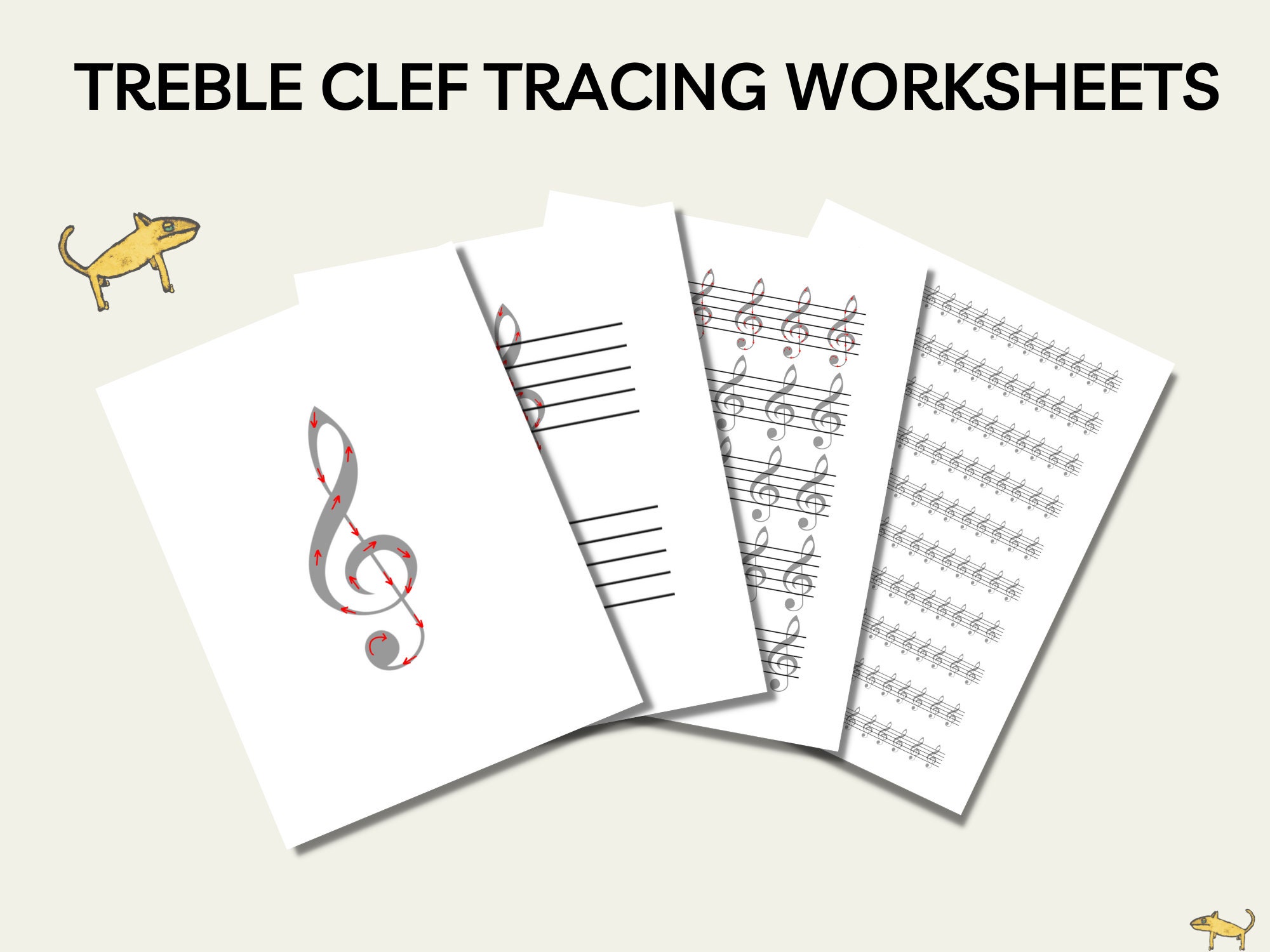 Music theory music worksheet treble clef tracing worksheets worksheets for kids elementary music music lessons beginner students download now