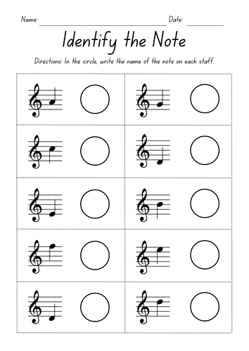 Identify the note