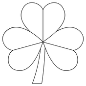 Shamrock coloring pages free coloring pages