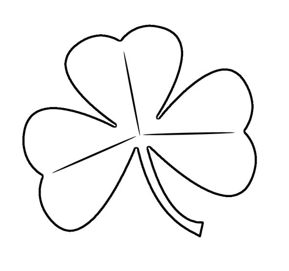 Stencil leaf clover