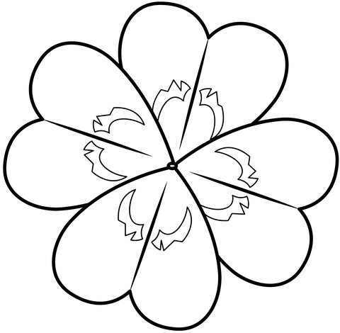 Dibujo de trãbol de cuatro hojas para colorear dibujos para colorear imprimir gratis