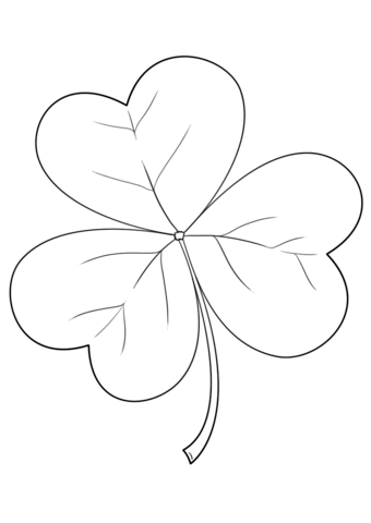 Irish shamrock coloring page free printable coloring pages